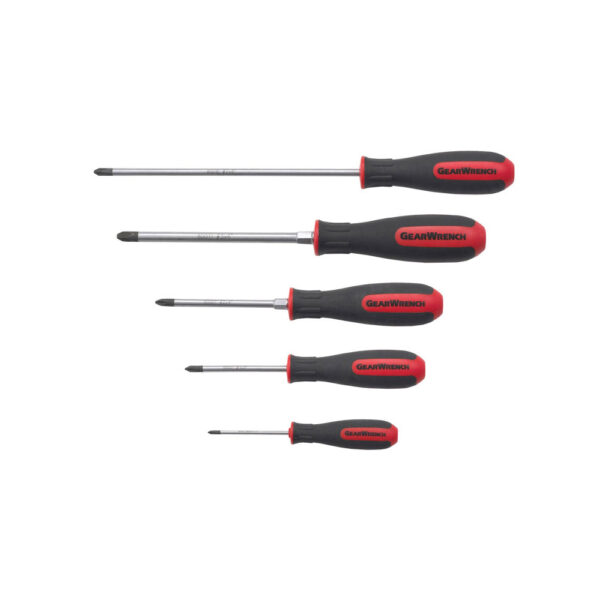 80052 GearWrench Juego de Desarmadores Phillips Dual Material de 5 Piezas