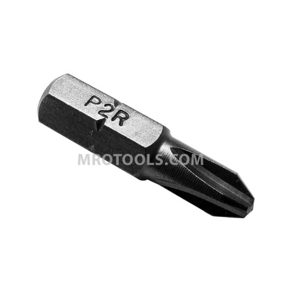 P2R Zephyr Puntas Phillips 1/4'' #2, Para Tornillos Autoperforantes, Reduced Nose Machined Point