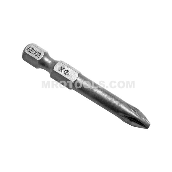 PZ1102X Zephyr Puntas de Poder Estilo Pozidriv 1/4'' #2, Para Tornillos Autoperforantes