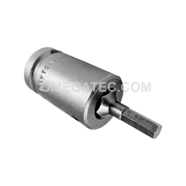 SZ-5-7-5MM Apex Punta con Cabeza de Dado (Hex-Allen) 1/2'' con Adaptadores de Impulsor, Métrico