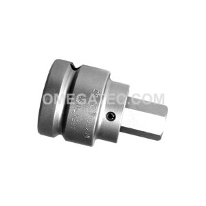 SZ-8-14-22MM Apex Punta con Cabeza de Dado (Hex-Allen) 1'' con Adaptadores de Impulsor, Métrico