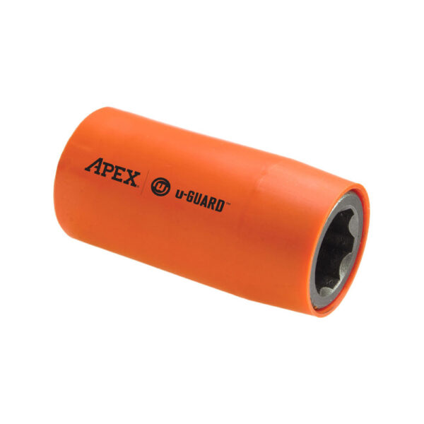 UG-SF-15MM25 Apex Dado de Impacto u-Guard Est?ndar Largo de 15mm de 6 Puntos, M?trico, No Magn?tico, Accionamiento Cuadrado de 1/2''
