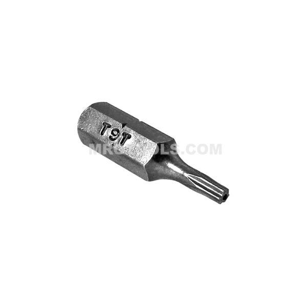 Z0T9TX Zephyr Puntas Torx T-9 1/4'', Resistente a la Manipulacion